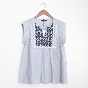 Madeline embroidered top